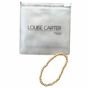 Louise Carter Gold Beaded Bracelet 4mm Stackable Minimalist